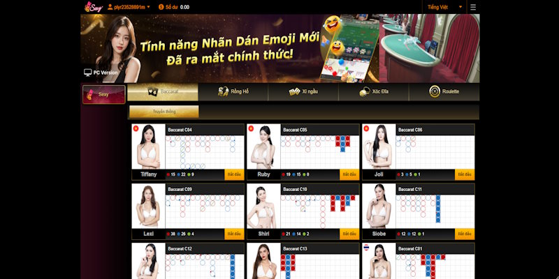 AE Sexy Casino đa dạng về Dealer chia bài